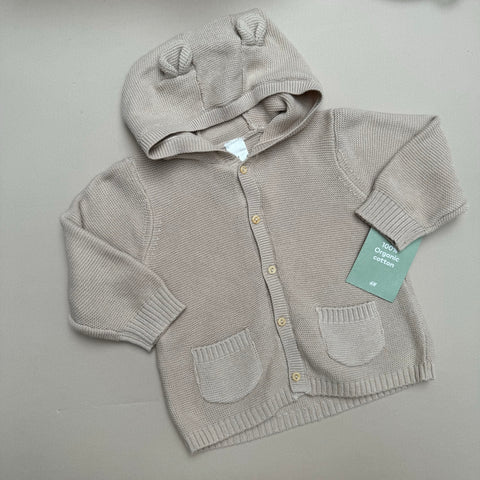 H&M Hooded Cardigan 4-6M