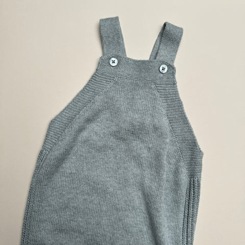 Mori Knitted Dungarees 9-12M