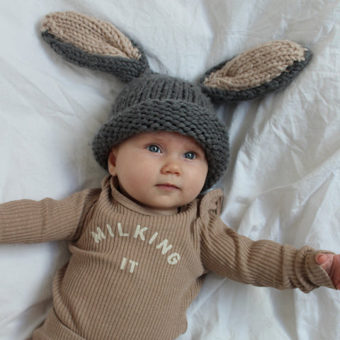 Handknitted Bunny Hat 3M-1Y