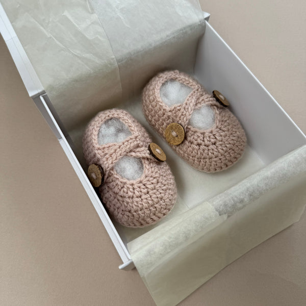 Handknitted Shoes 0-6M