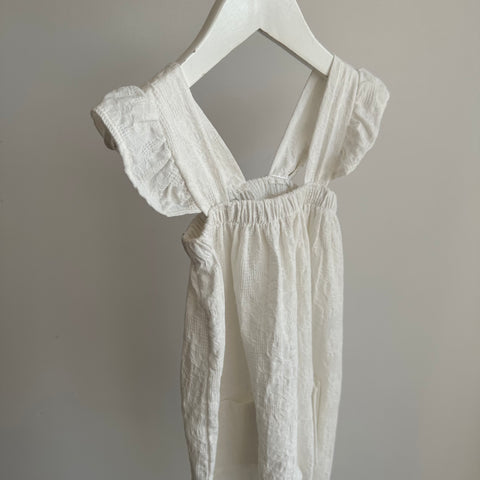 Aosta White Dungarees