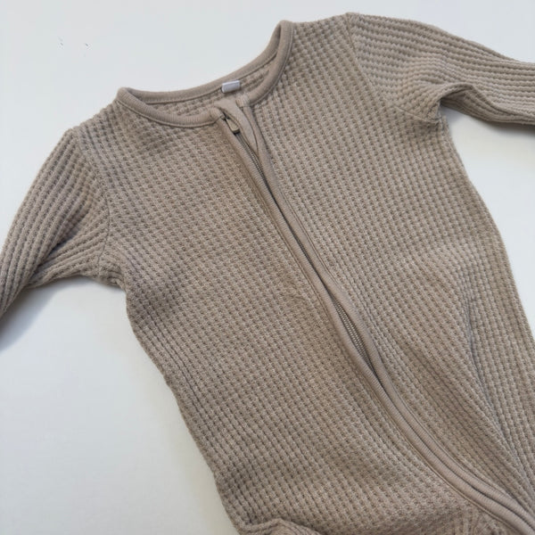 Mori Waffle Sleepsuit 0-3M