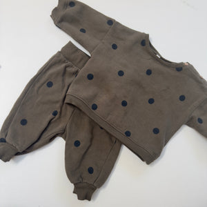Organic Zoo Sweat Set 3-6M