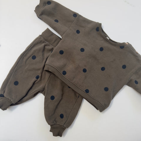 Organic Zoo Sweat Set 3-6M