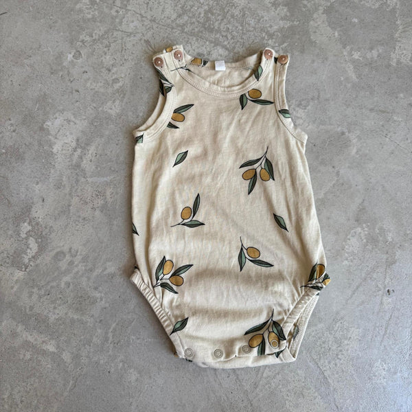Organic Zoo Olive Bodysuit 0-3M