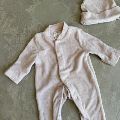 Cece & Ted Towelling Sleepsuit Newborn