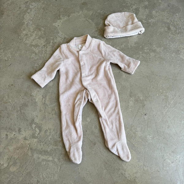 Cece & Ted Towelling Sleepsuit Newborn