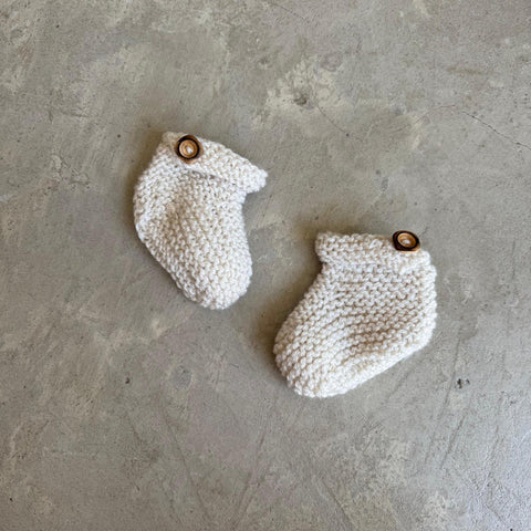 Hand Knitted Booties Newborn