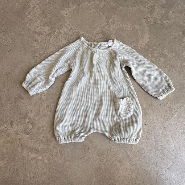 Zara Waffle Romper 1-3M