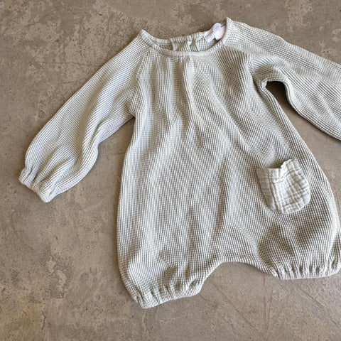 Zara Waffle Romper 1-3M