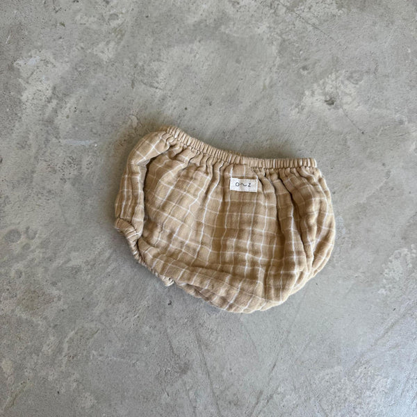 Organic Zoo Grid Check Shortie 0-3M