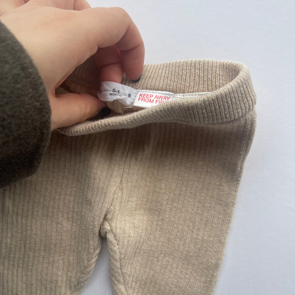 Zara Knitted Leggings 0-1M