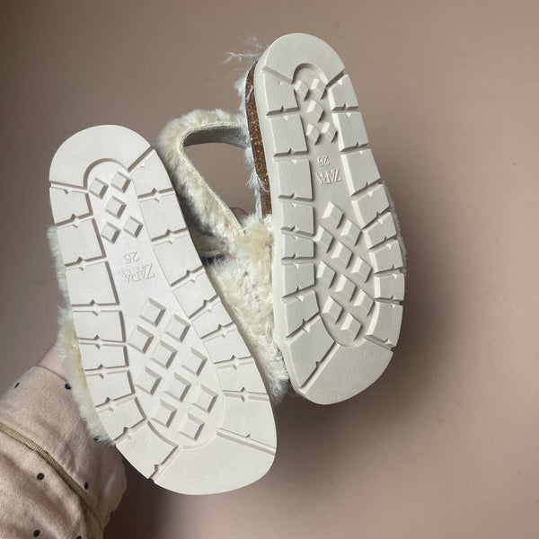 Zara Fluffy Sandals EU26 UK8.5